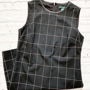Lauren Ralph Lauren Black & White Midi Dress